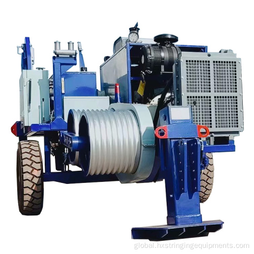 Stringing Puller Machine 180kN Powerline Stringing Equipment Hydraulic Cable Puller Factory